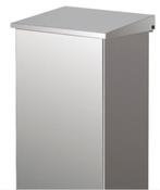 RVS | bekerafvalbak | halve binnenbak | 110 ltr | aluminium, Verzenden, Nieuw in verpakking