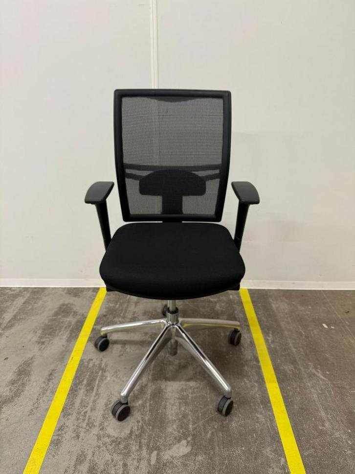 Refurbished Bureaustoel NEN 1335 - Incl. Garantie, Huis en Inrichting, Bureaustoelen, Bureaustoel, Zwart, Zo goed als nieuw, Ergonomisch