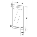 Spiegel Sapho Aqualine Met LED Licht En Planchet 50x80 cm, Ophalen of Verzenden, Nieuw