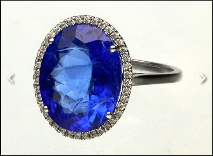 Zonder Minimumprijs - Ring - 18 karaat Witgoud - 6.68ct. tw., Sieraden, Tassen en Uiterlijk, Ringen