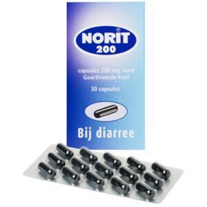 Norit Capsules 200 mg 30 stuks, Diversen, Verpleegmiddelen, Nieuw, Verzenden