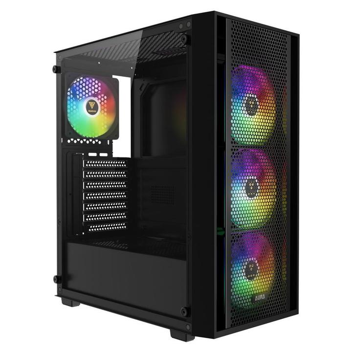 Gamdias Aura GC2 RGB Gaming Case Inclusief 550W Voeding -..., Computers en Software, Computerbehuizingen, Nieuw, Ophalen of Verzenden