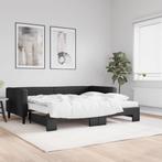 vidaXL Slaapbank met onderschuifbed en matrassen 90x190 cm, Huis en Inrichting, Slaapkamer | Bedden, 90 cm, Eenpersoons, Verzenden