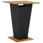 vidaXL Bartafel 80x80x110 cm poly rattan en massief, Verzenden, Nieuw