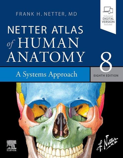 9780323760287 Netter Atlas of Human Anatomy: A Systems Ap..., Boeken, Studieboeken en Cursussen, Zo goed als nieuw, Verzenden