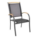 Tuinstoel Stapelbaar - Monza - Teak - Lesli Living, Verzenden, Nieuw