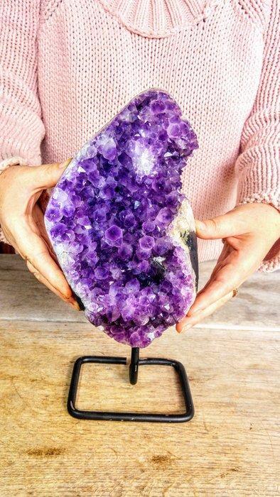 amethist Kristalcluster - Hoogte: 30 cm - Breedte: 12 cm-, Verzamelen, Mineralen en Fossielen