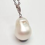 Zonder Minimumprijs - Hanger - 18 karaat Witgoud Parel -, Sieraden, Tassen en Uiterlijk, Antieke sieraden
