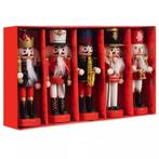 Ruhhy Notenkraker Set van 5 - Multikleurige Kerstdecoratie, Ophalen of Verzenden, Nieuw