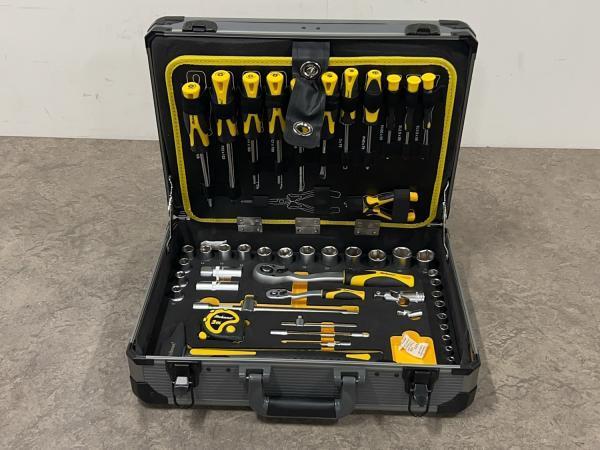Veiling - Mekano gereedschapskoffer set 77-delig aluminium, Doe-het-zelf en Verbouw, Gereedschap | Handgereedschap