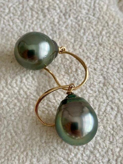 Oorbellen - 14 karaat Geel goud Parel, Sieraden, Tassen en Uiterlijk, Oorbellen