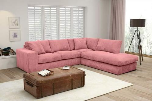 Hoekbank Lelystad - hoekbanken - Roze, Huis en Inrichting, Banken | Sofa's en Chaises Longues, Nieuw, Stof