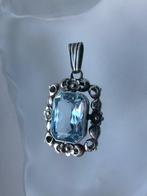 Zilver, Spinel - Hanger - Art Deco