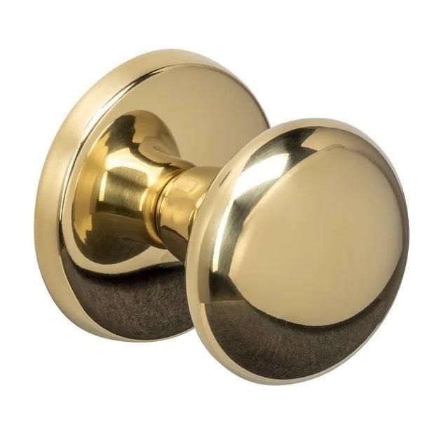 Voordeurknop paddenstoel ø58mm op achterplaat éénzijdige., Doe-het-zelf en Verbouw, Hang- en Sluitwerk, Overige typen, Nieuw, Rvs