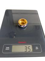 Zoutvat - Sovjet cloisonné zoutkom - .925 zilver - Emaille