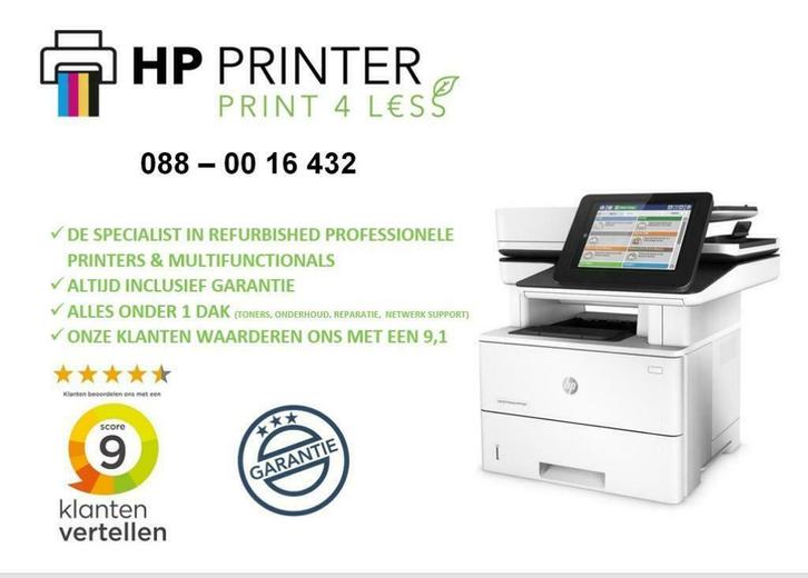 A4 Zwart Wit Laser Printer All In One Garantie HP M527dn MFP, Computers en Software, Printers, All-in-one, Zo goed als nieuw, Ophalen of Verzenden