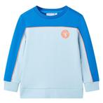 vidaXL Kindertrui 116 felblauw en lichtblauw, Verzenden, Nieuw