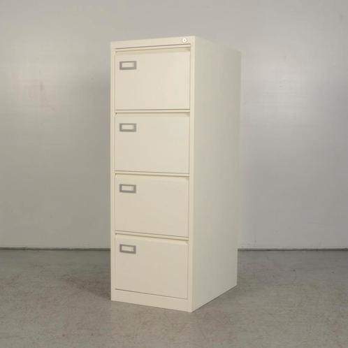 Dossierkast Officenow - Wit - 32,5 x 46,5 cm - 4 laden, Huis en Inrichting, Kasten | Roldeurkasten en Archiefkasten, Ophalen of Verzenden