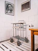 Trolley - Vintage medische tafel, likeurkast - Legering,, Antiek en Kunst