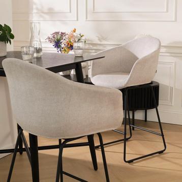 Nolon beige barkruk Nino | Met armleuningen | Kookeiland beschikbaar voor biedingen