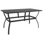 vidaXL Tuintafel 140x80x72 cm staal antraciet, Tuin en Terras, Verzenden, Nieuw, Metaal