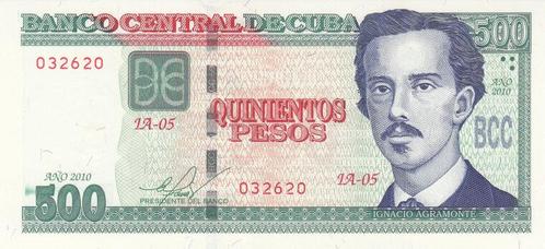 2010 Cuba P 131a 500 Pesos Unc, Postzegels en Munten, Bankbiljetten | Europa | Niet-Eurobiljetten, Verzenden