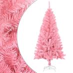 vidaXL Kunstkerstboom met standaard 150 cm PVC roze, Verzenden, Nieuw