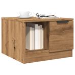 vidaXL Salontafel 50x50x36 cm bewerkt hout artisanaal, Verzenden, Nieuw, Overige houtsoorten, 50 tot 100 cm