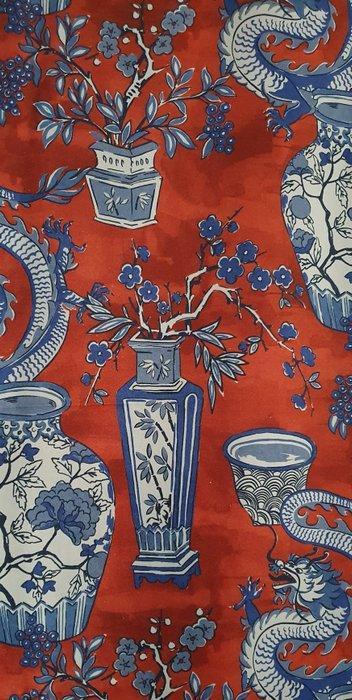 300x280 cm! Exclusieve Oriëntaalse stof met oude vazen en, Antiek en Kunst, Curiosa en Brocante