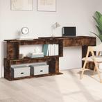 vidaXL Hoekbureau 200x50x76 cm bewerkt hout gerookt, Huis en Inrichting, Bureaus, Verzenden, Nieuw