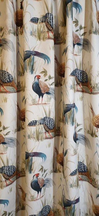 Fagiani op country-stoffen - wild - beperkte oplage -, Antiek en Kunst, Antiek | Kleden en Textiel