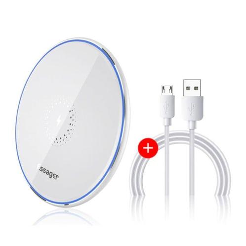 10W Qi Universele Draadloze Oplader - 2A Snelladen Wireless, Telecommunicatie, Mobiele telefoons | Telefoon-opladers, Nieuw, Verzenden