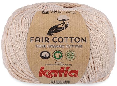 Katia Fair Cotton - 35 beige - Biologisch Katoengaren, Hobby en Vrije tijd, Breien en Haken, Ophalen of Verzenden