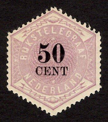 Nederland 1877/1903 - 50 cent Telegramzegel - TG9, Postzegels en Munten, Postzegels | Nederland