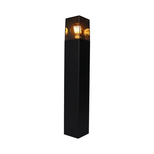 LED Tuinpaal - Staande buitenlamp met Smoked Glas | 50cm, Tuin en Terras, Buitenverlichting, Waterbestendig, Led, Netvoeding, 50 tot 250 watt