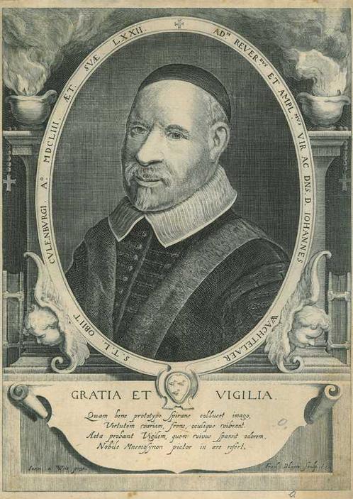 Portrait of Johannes Wachtelaar, Antiek en Kunst, Kunst | Etsen en Gravures
