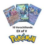 10 Verschillende Pokémon EX of V, Hobby en Vrije tijd, Verzamelkaartspellen | Pokémon, Ophalen of Verzenden, Nieuw