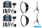 Nanlite Forza 60B II Bi-Colour LED Dual Kit (2 lampstatieven, Ophalen of Verzenden, Nieuw, Overige typen