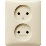 GIRA Systeem 55 Wandcontactdoos ZONDER randaarde inbouw 2V, Doe-het-zelf en Verbouw, Elektra en Kabels, Ophalen of Verzenden, Nieuw