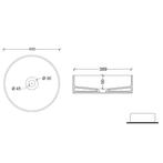 Opbouw Wastafel Salenzi Hide Circle 40x12 cm Mat Grijs, Ophalen of Verzenden, Nieuw