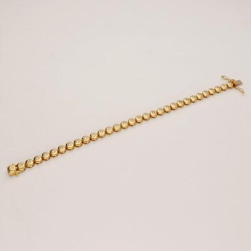 Armband - 18 karaat Geel goud Diamant (Natuurlijk), Sieraden, Tassen en Uiterlijk, Armbanden