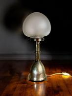Tafellamp - Art Nouveau-stijl uit de jaren 20 - Glas, Staal
