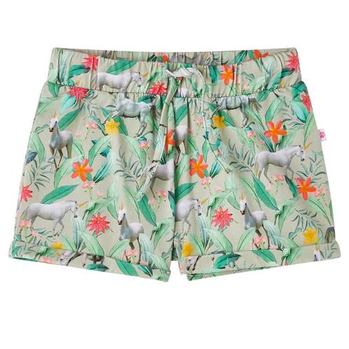 vidaXL Kindershorts met trekkoord 128 lichtkaki, Kinderen en Baby's, Kinderkleding | Overige, Nieuw, Verzenden