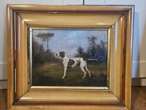 Escuela inglesa (XIX) - NO RESERVE - Perro de campo, Antiek en Kunst, Kunst | Schilderijen | Klassiek