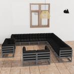 vidaXL 13-delige Loungeset met kussens massief grenenhout, Tuin en Terras, Verzenden, Nieuw, Loungeset