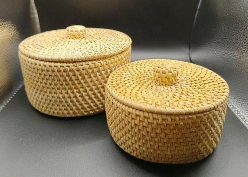 Keukencontainer (2) - Rattan - Rieten potten uit Lombok, Antiek en Kunst, Kunst | Designobjecten