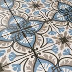 Keramische Portugese vloertegels 20x20 bloem motief blauw gr, Nieuw, Verzenden