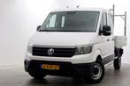 Volkswagen Crafter 35 2.0 TDI 140pk L3 D.C. Open laadbak Tre, Auto's, Gebruikt, Euro 6, Volkswagen, Wit