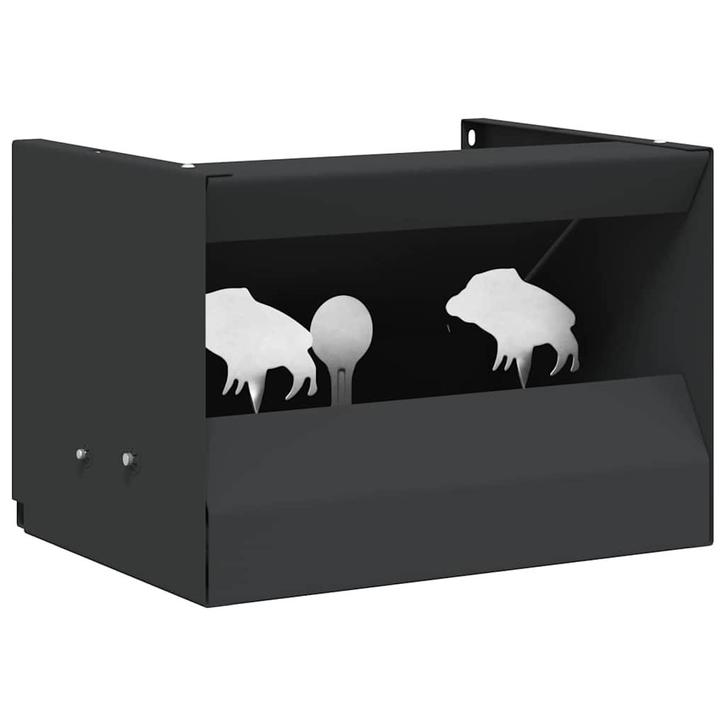 vidaXL Kogel Trap Box Zwart 29 x 22 x 20 cm Staal, Sport en Fitness, Schietsport-accessoires, Nieuw, Verzenden