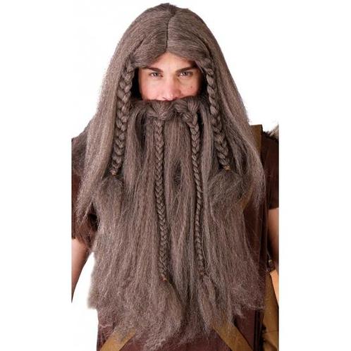 Luxe viking carnaval / halloween pruik inclusief baard voo.., Hobby en Vrije tijd, Feestartikelen, Verzenden